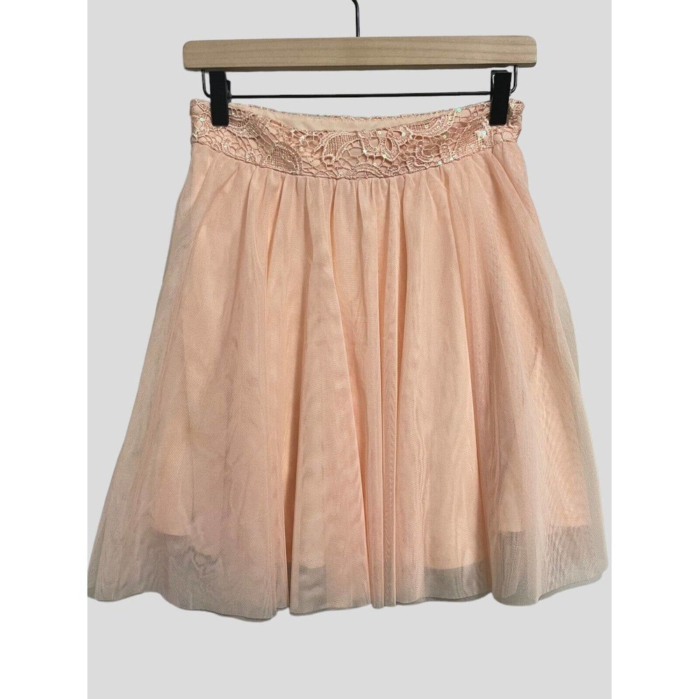 DISNEY CINDERELLA Pink Skirt SIZE 7 Ballerina Tulle Layered Princess Womens